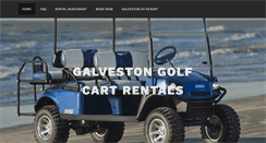 Desktop Screenshot of galvestongolfcartrentals.com